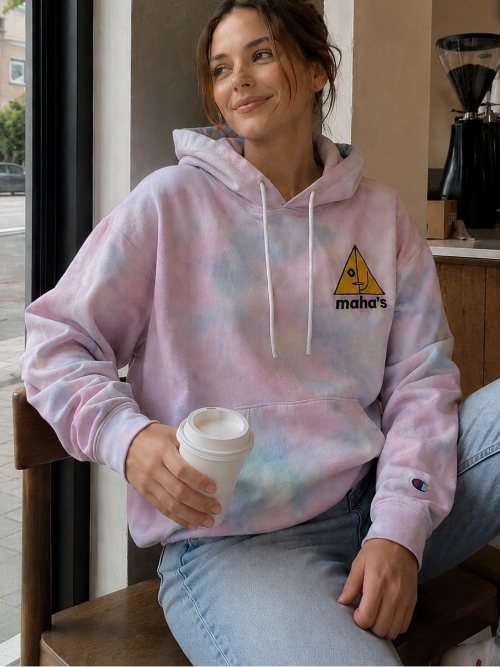 🇨🇦CHAMPION x MAHA’S Rare Tie-Dye Promo Hoodie L